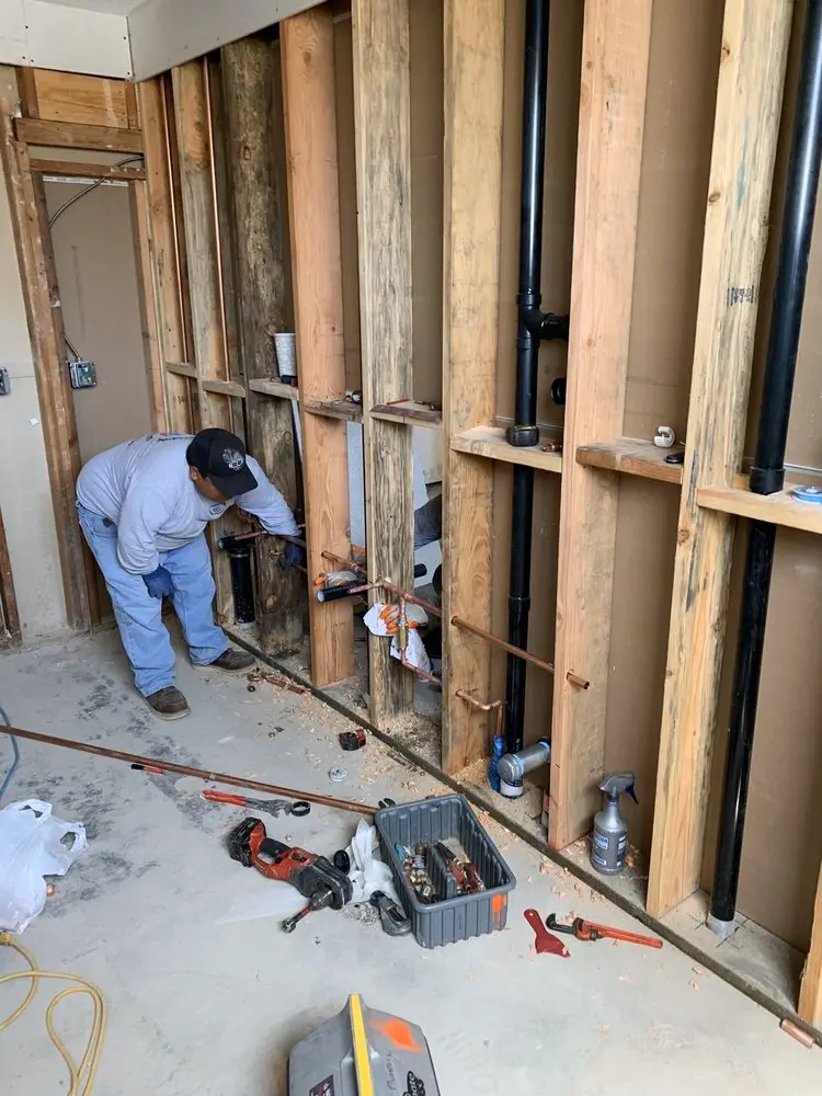 Commercial rough-in plumbing for Water Heater Replacement in Natchez